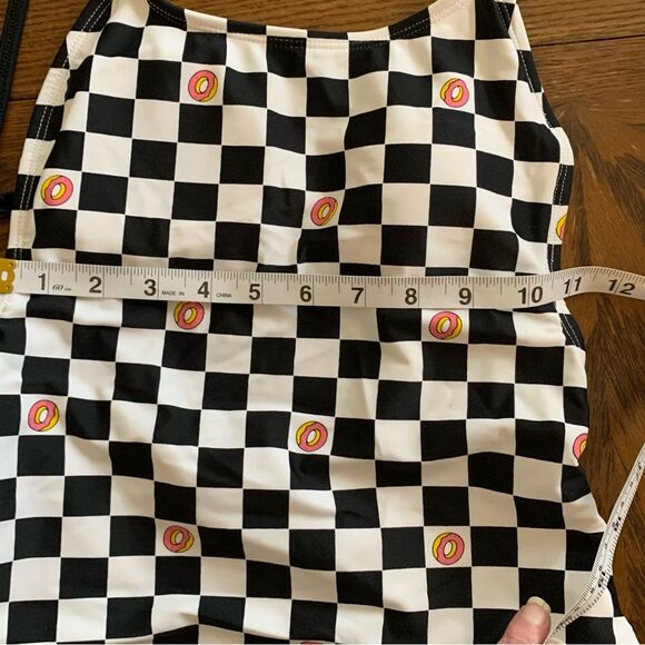 OF Odd Future Checkered Donut One Piece bathing suit size small never worn - Picture 7 of 9